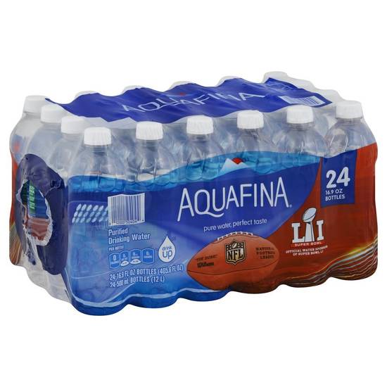 Order Aquafina Water Purified Drinking Bottles (16.9 oz x 24 ct) food online from Rite Aid store, Shawnee on bringmethat.com
