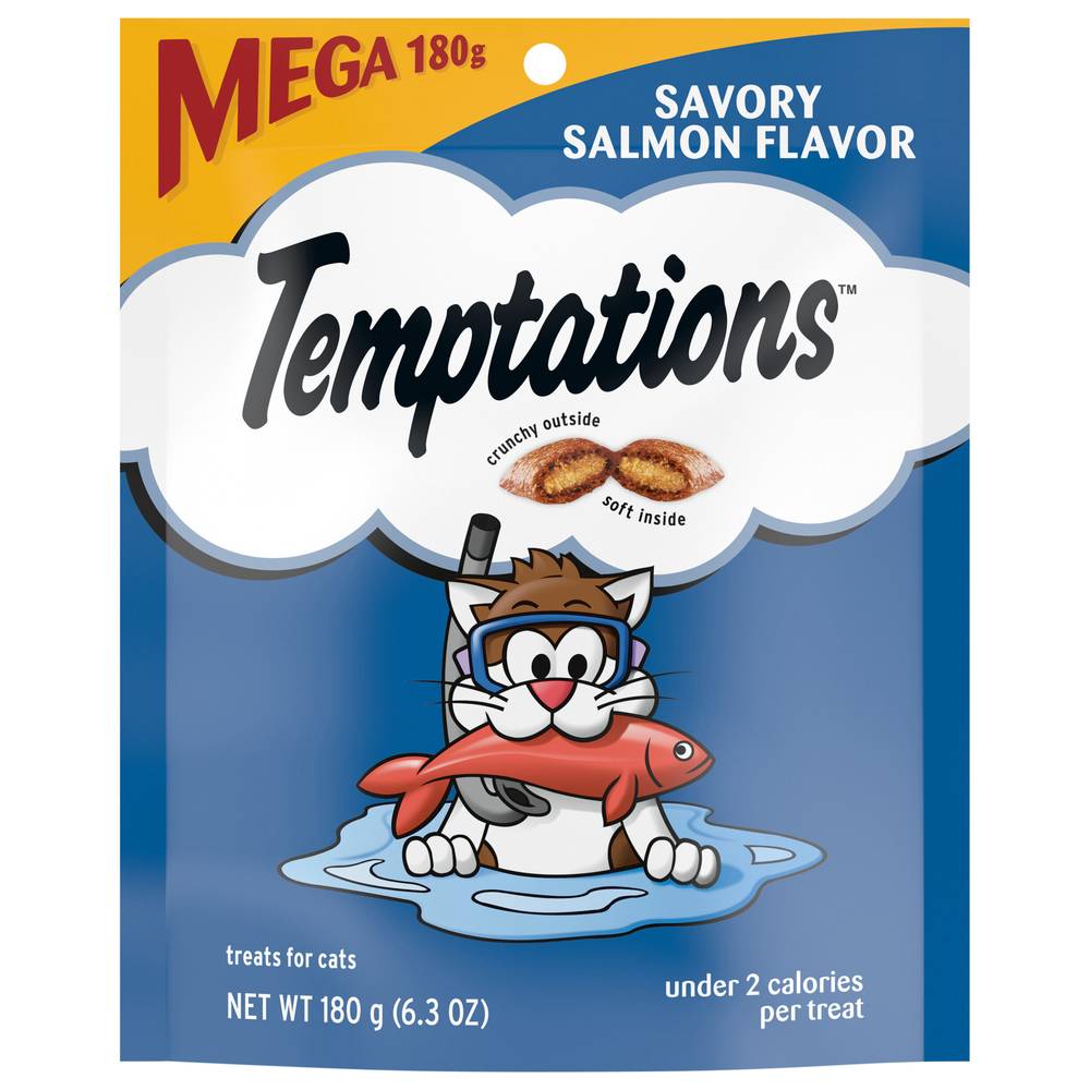 Temptations Savoury Salmon Treats For Cats (6.3 oz)