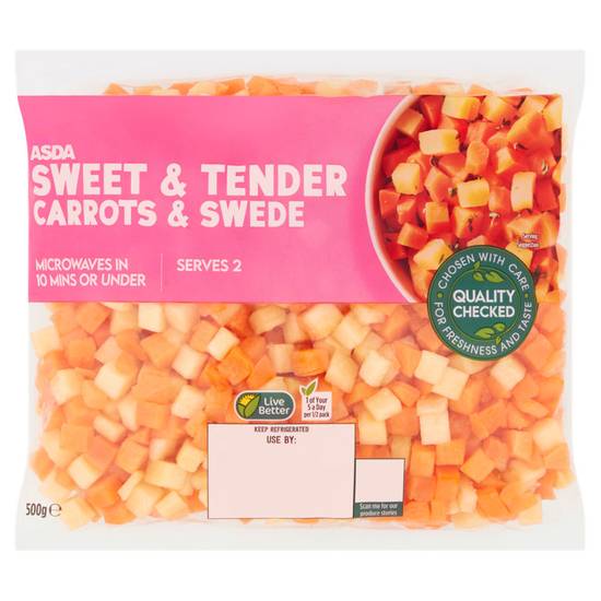 Asda Sweet & Tender Carrots & Swede 500g