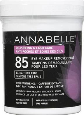 Annabelle Soothing De-Puffing & Lash Care Eye Makeup Remover Pads (80 g)