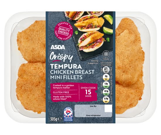 ASDA Crispy Tempura Chicken Mini Fillets (305g)