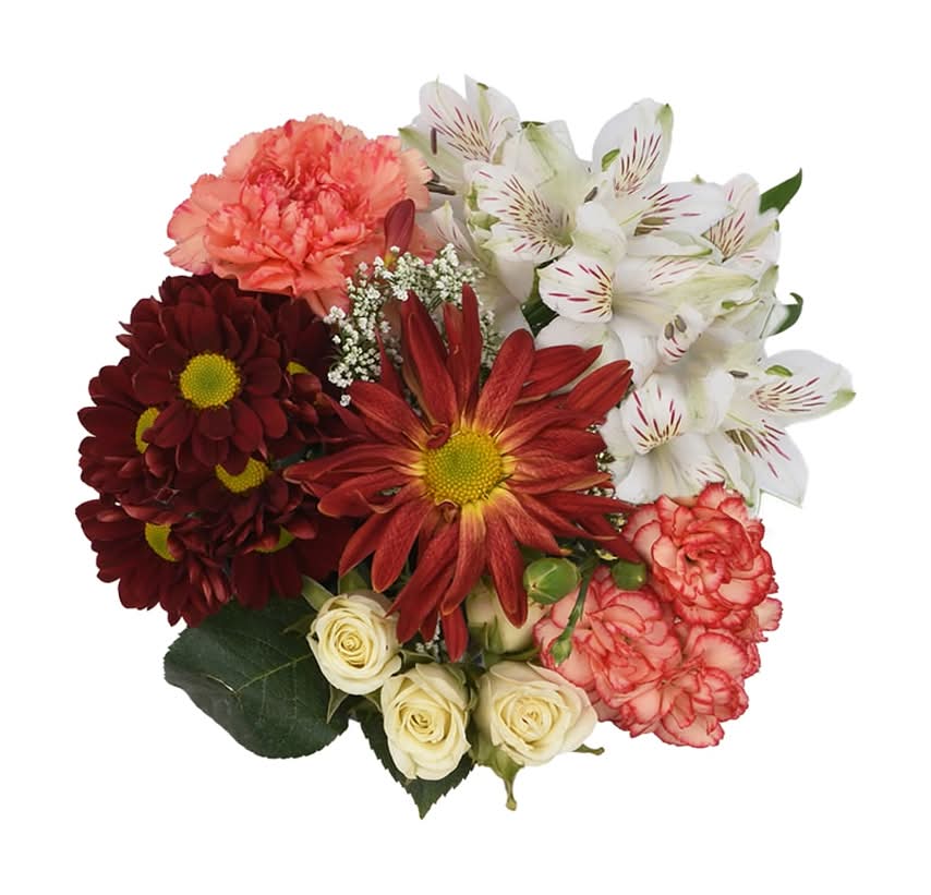 Bloom Haus Dainty Bouquet With Pink Purple & Blue Flowers (8 ct)