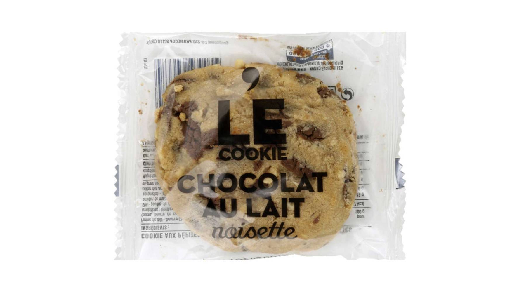 Monoprix Cookie au chocolat au lait noisette Le cookie de 75 g