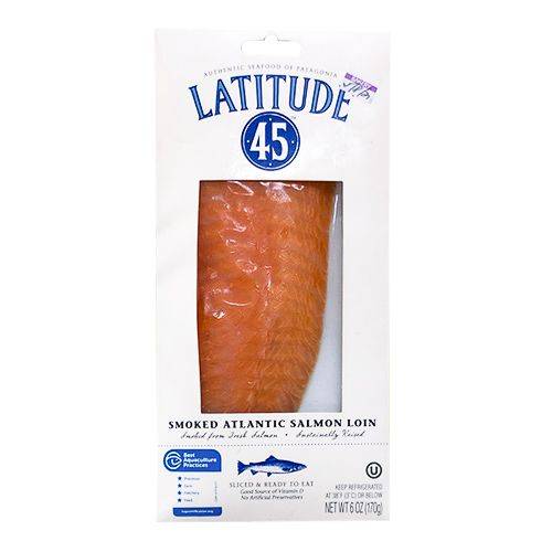 Latitude 45 Smoked Atlantic Salmon Loin (6 oz)