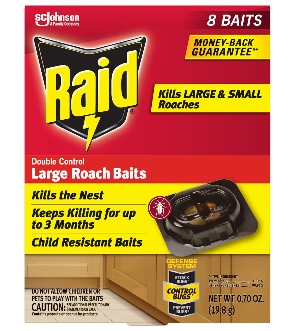 Raid Double Control Large Roach Baits (0.7 oz)