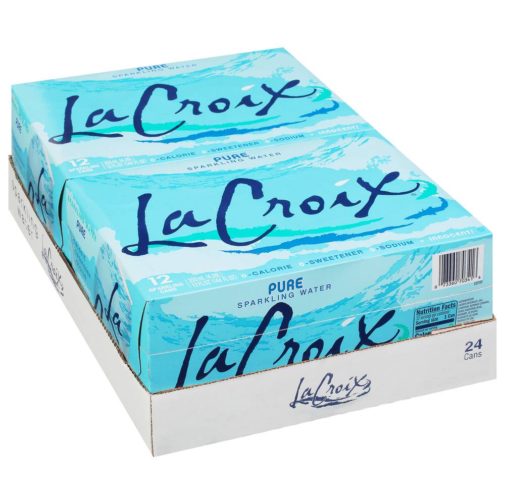 LaCroix Pure Sparkling Water (24 x 12 fl oz)