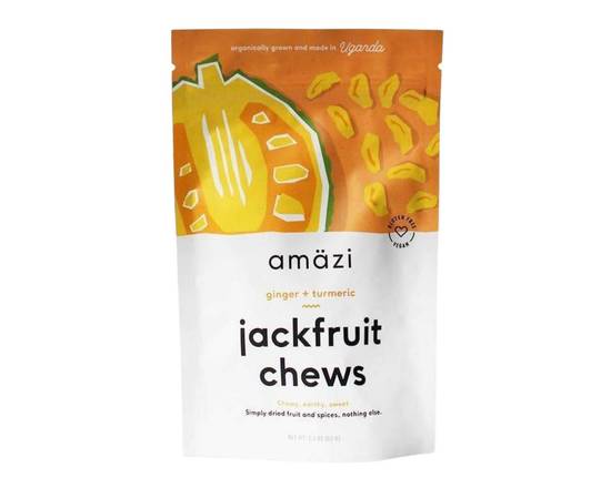 Amazi · Ginger + Turmeric Jackfruit Chews (2.3 oz)