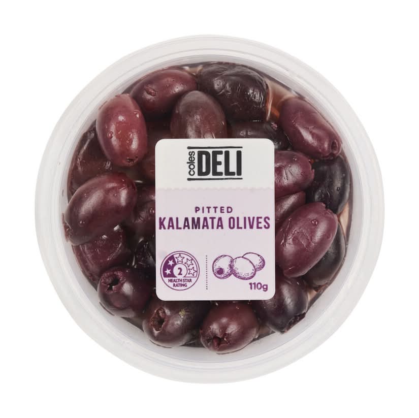 Coles Giant Pitted Kalamata Olives (110g)