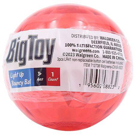 Big Toy Light Up Bouncy Ball - 1.0 ea