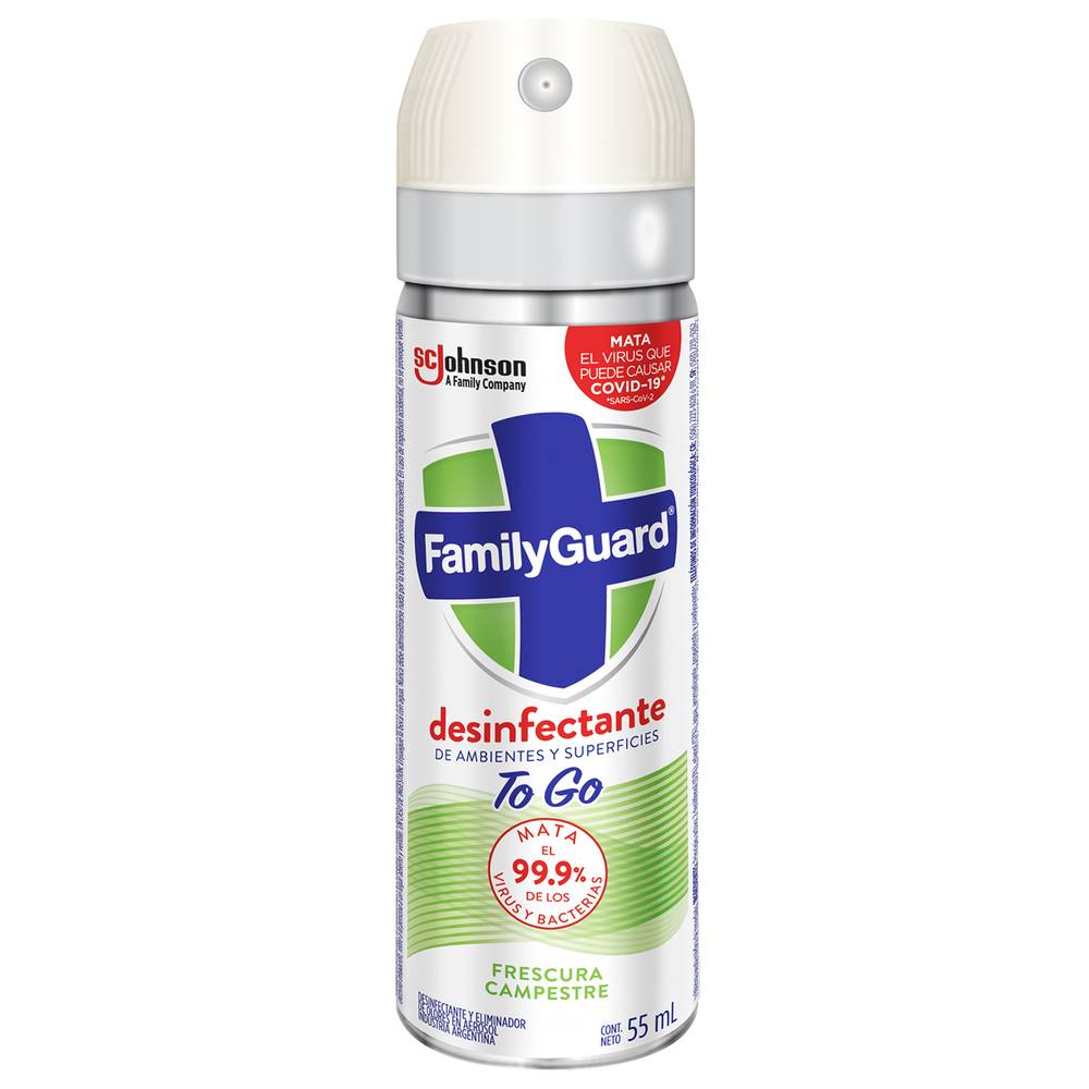 Familyguard desinfectante frescura campestre (aerosol 55 ml)