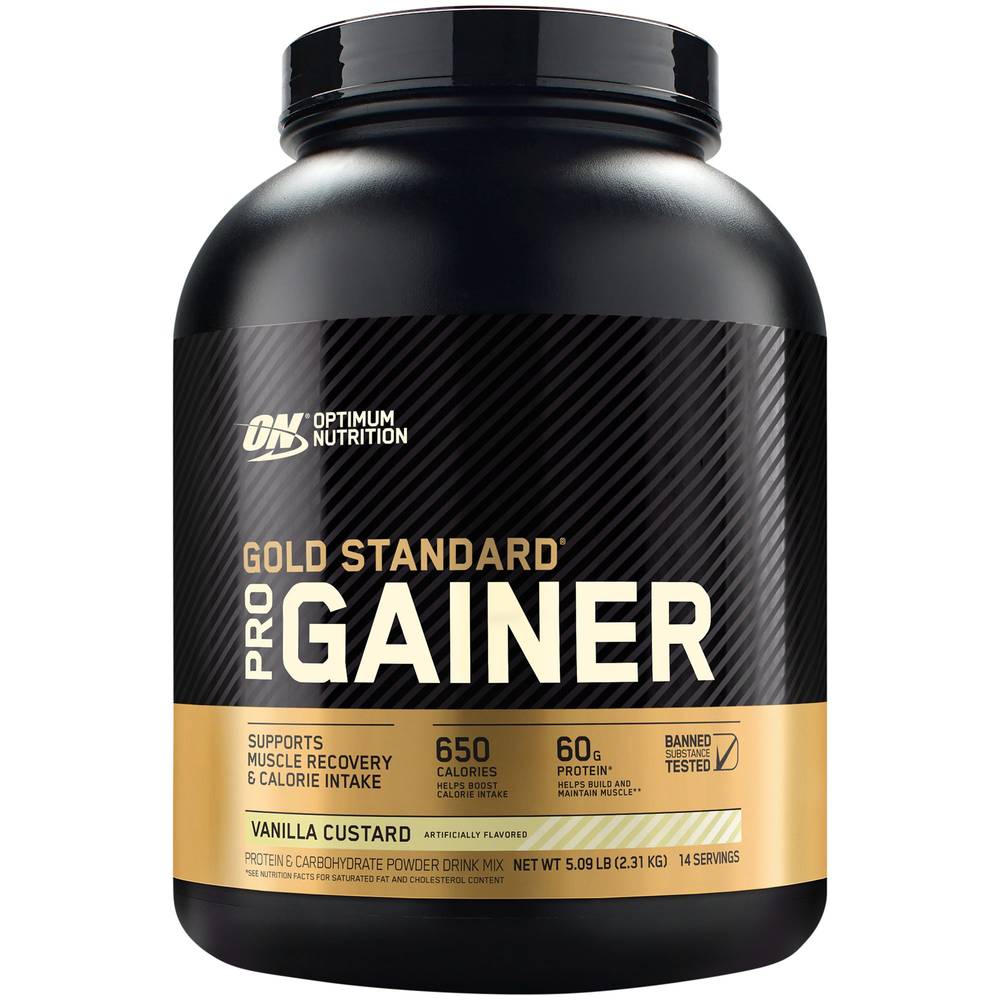 Optimum Nutrition Gold Standard Pro Gainer Protein Powder, Vanilla - Custard (5.09 lbs)