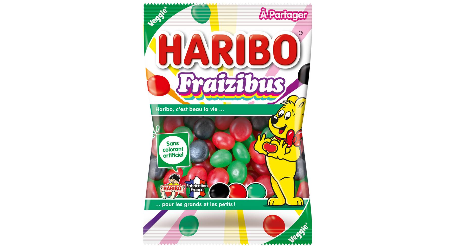 Haribo - Bonbons confiserie dragéifiée fraizibus