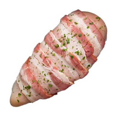 Bacon Wrapped Chicken Breast Stuffed With Triple Mushroom - Each
