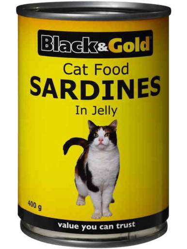 Black Gold Cat Food Sardines (400g)