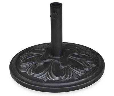 Black Decorative Round Patio Umbrella Base
