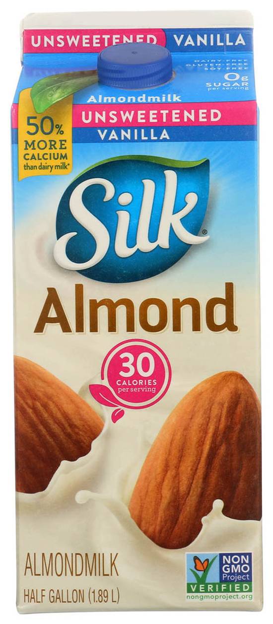 Silk Almond Milk Pure Vanilla Unsweetened