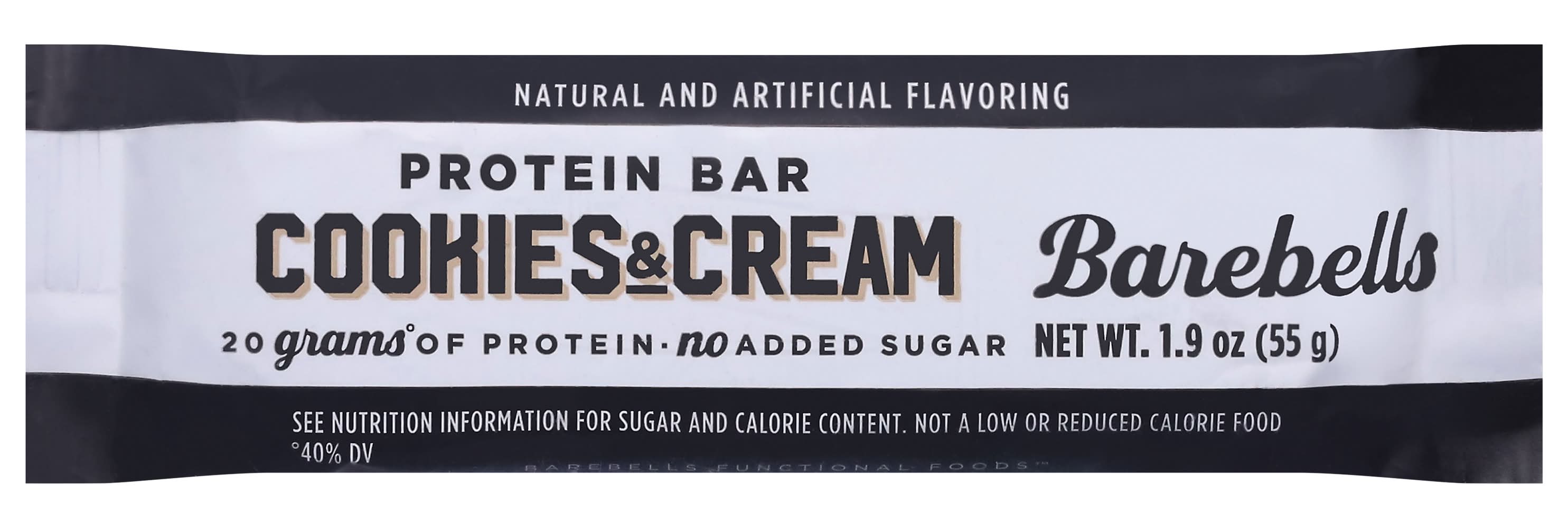 Barebells Flavored Protein Bar, Cookies & Cream (1.9 oz)
