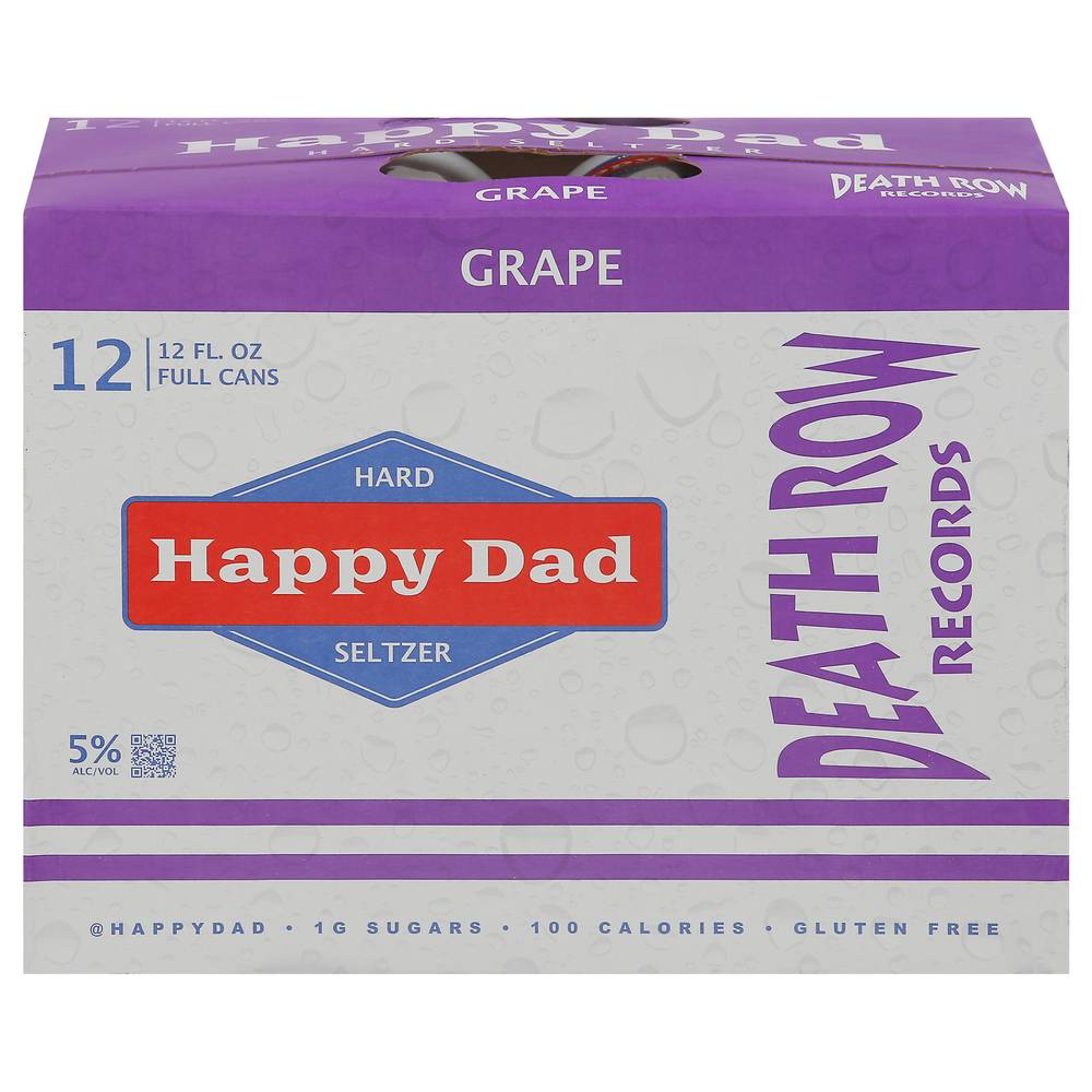 Happy Dad Death Row Records Hard Seltzer (12 ct, 12 fl oz) (grape)