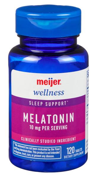 Meijer Melatonin 10Mg 120 Tablets Val Sz