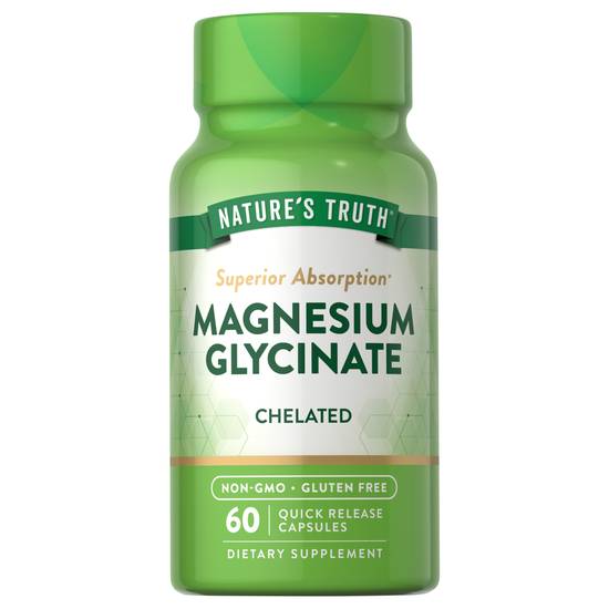 Natures Truth Magnesium Glycinate 665 mg Quick Release Capsules (60 ct)