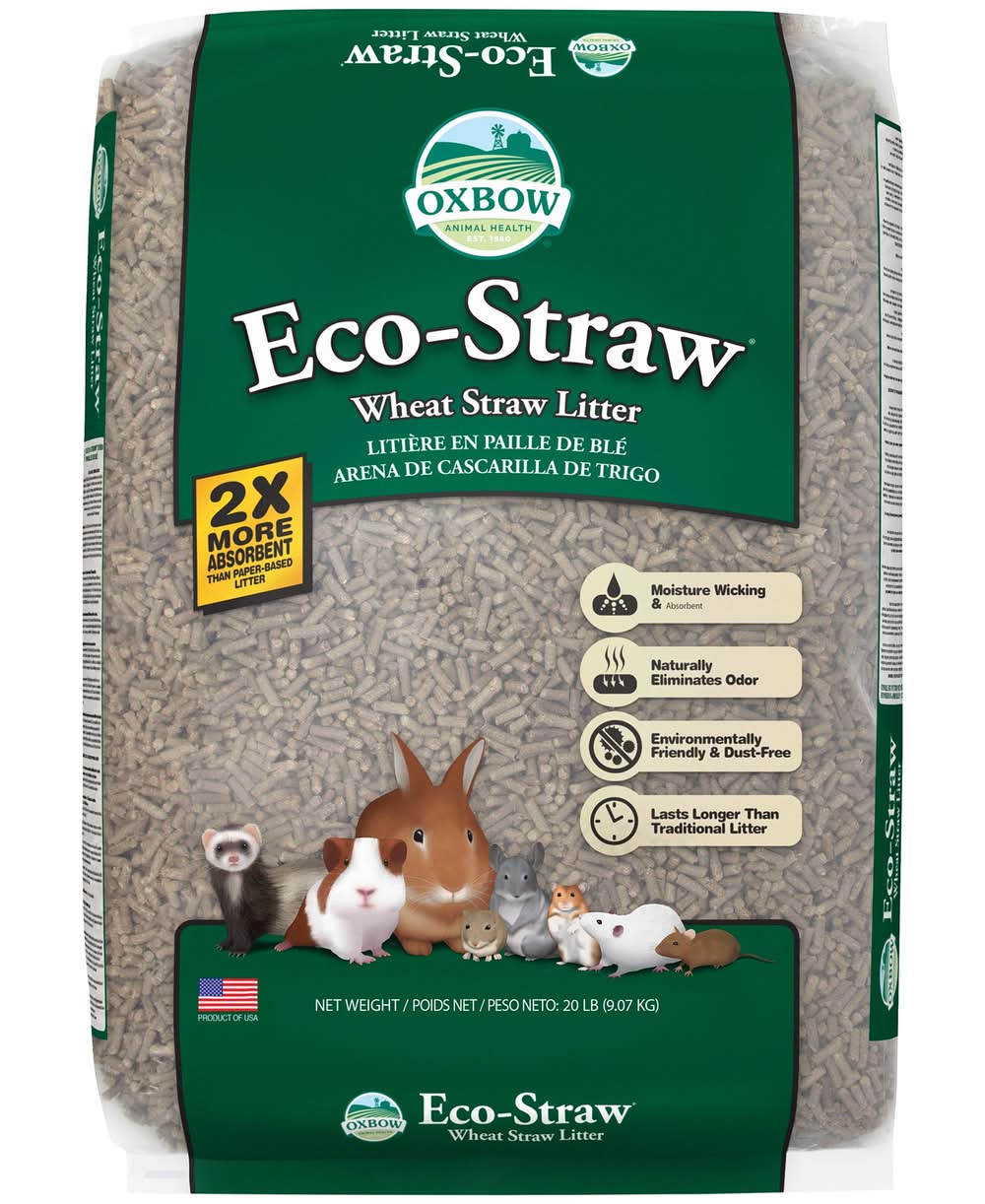 Oxbow Eco-Straw Pelleted Wheat Straw Small Animal Litter (Size: 20 Lb)