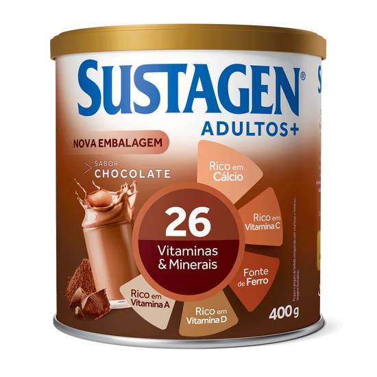 Sustagen complemento alimentar adultos+ sabor chocolate (400 g)