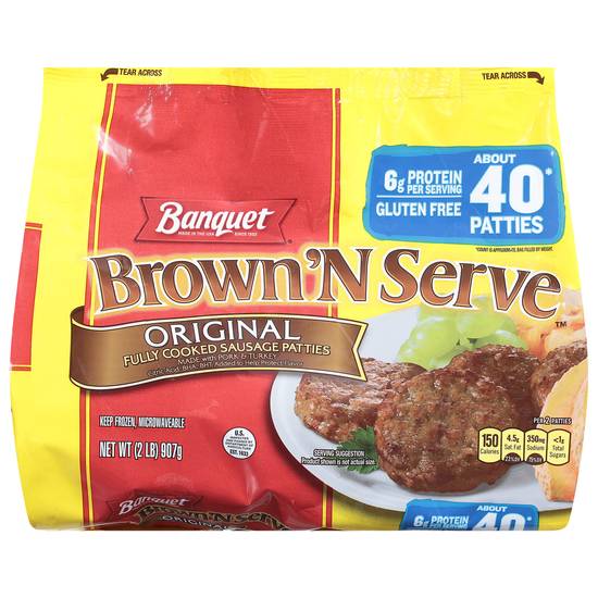 Banquet Brown N Serve Original Sausage Patties