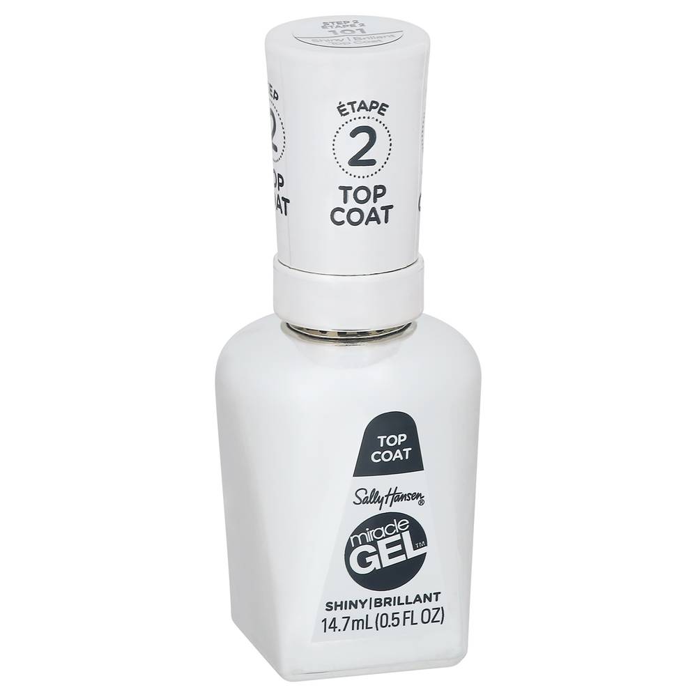 Sally Hansen Miracle Gel Shiny Top Coat 101 Step 2 (0.5 fl oz)