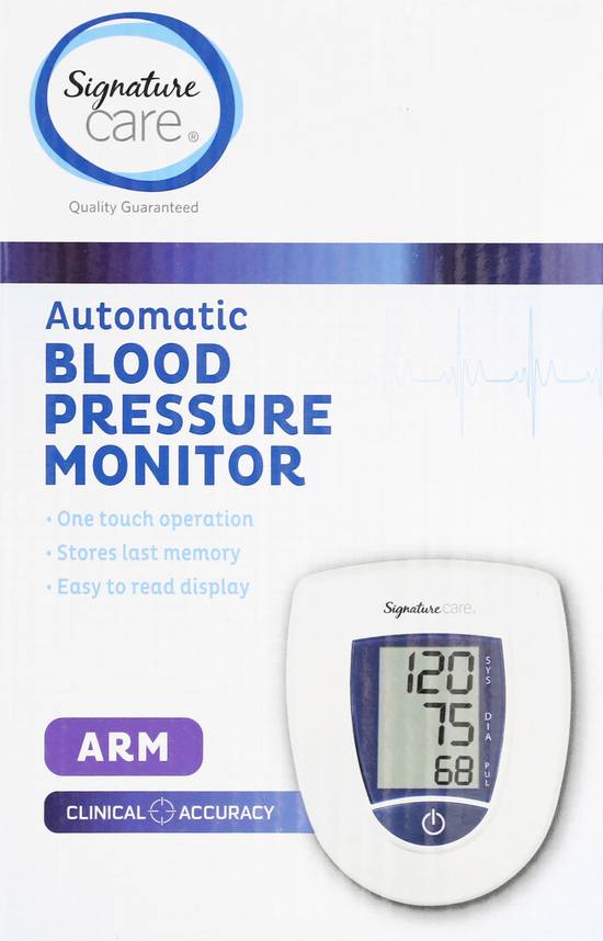 Signature Care Automatic Arm Blood Pressure Monitor (1 ct)