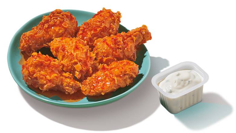 Sweet N Spicy Wings (6 Pieces)