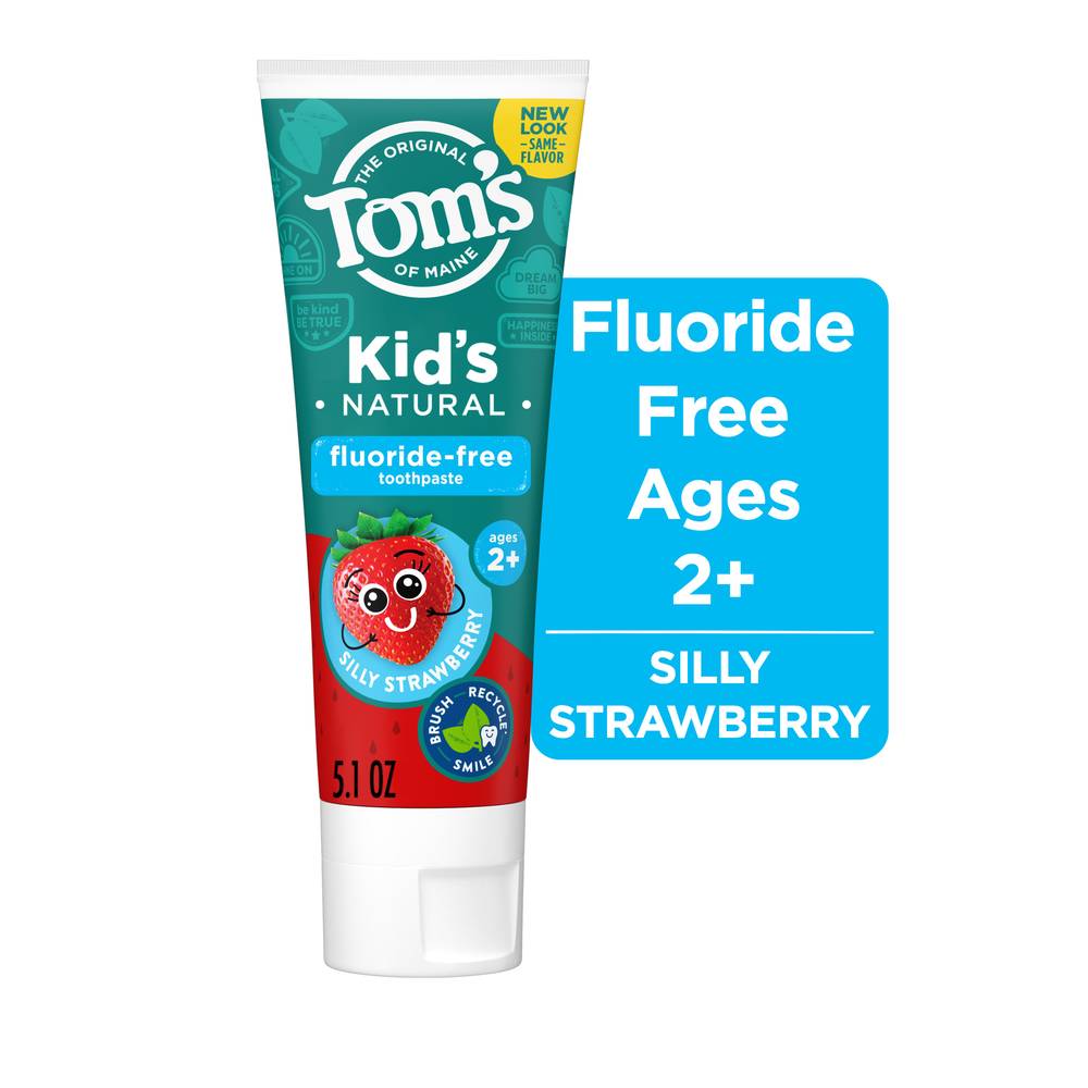 Tom's Of Maine Natural Fluoride Free Silly Strawberry Children's Toothpaste