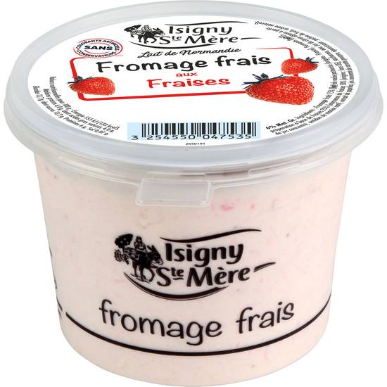 Isigny Sainte Mère - Fromage frais de savoureux morceaux de fraises
