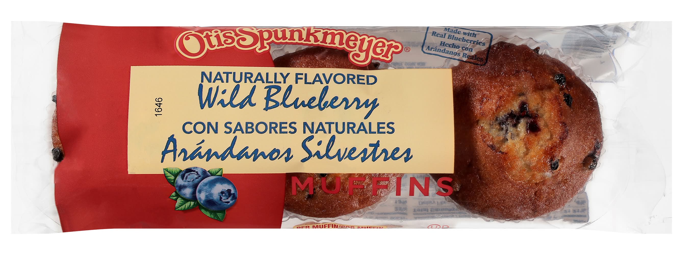 Otis Spunkmeyer Blueberry Tray Pack Muffins (3 ct, 4 oz)