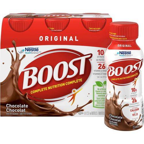 Boost substitut de repas au chocolat originale (6 x 237 ml) - original chocolate meal replacement drink (6 x 237 ml)