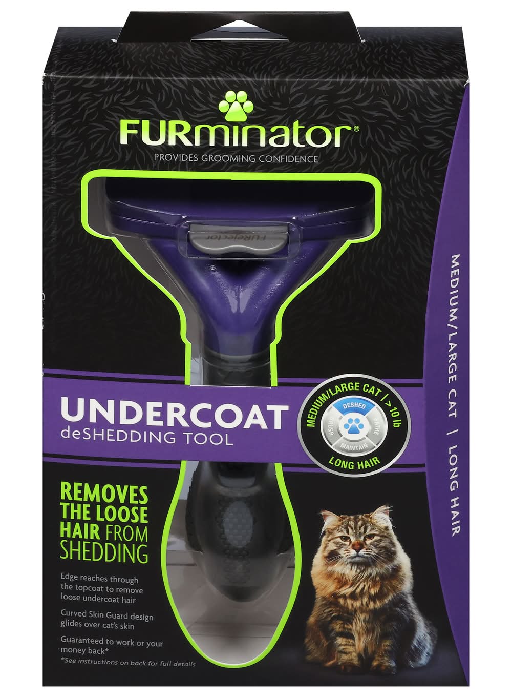 FURminator Long Hair De-Shedding Tool For Cats