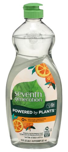 Seventh Generation Clementine Zest & Lemongrass Liquid Dish Soap