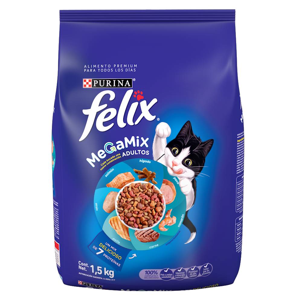 Felix alimento premium megamix adulto (1.5 kg)