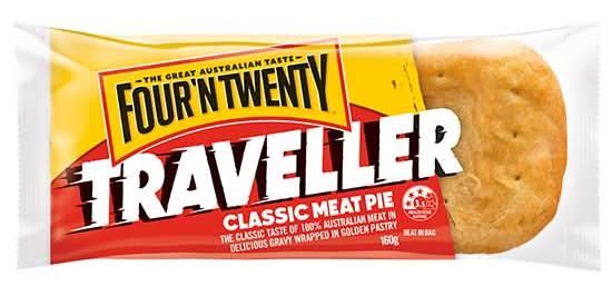 Four 'n Twenty Classic Beef Traveller Pie 160g