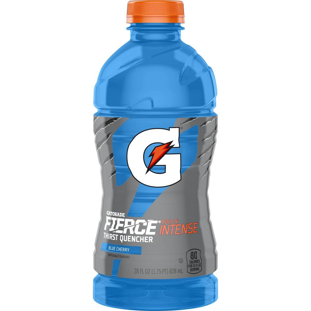 Gatorade Fierce Thirst Quencher Bold and Intense Sports Drink (28 fl oz) (blue cherry )