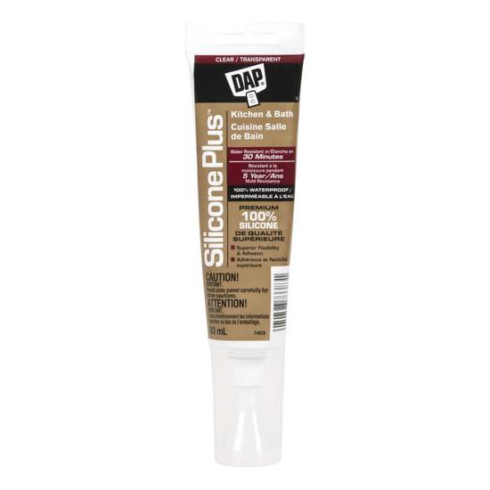 Dap canada scellant pour cuisine et salle de bain silicone plus, blanc (83 ml) - silicone plus kitchen & bath white sealant (83 ml)