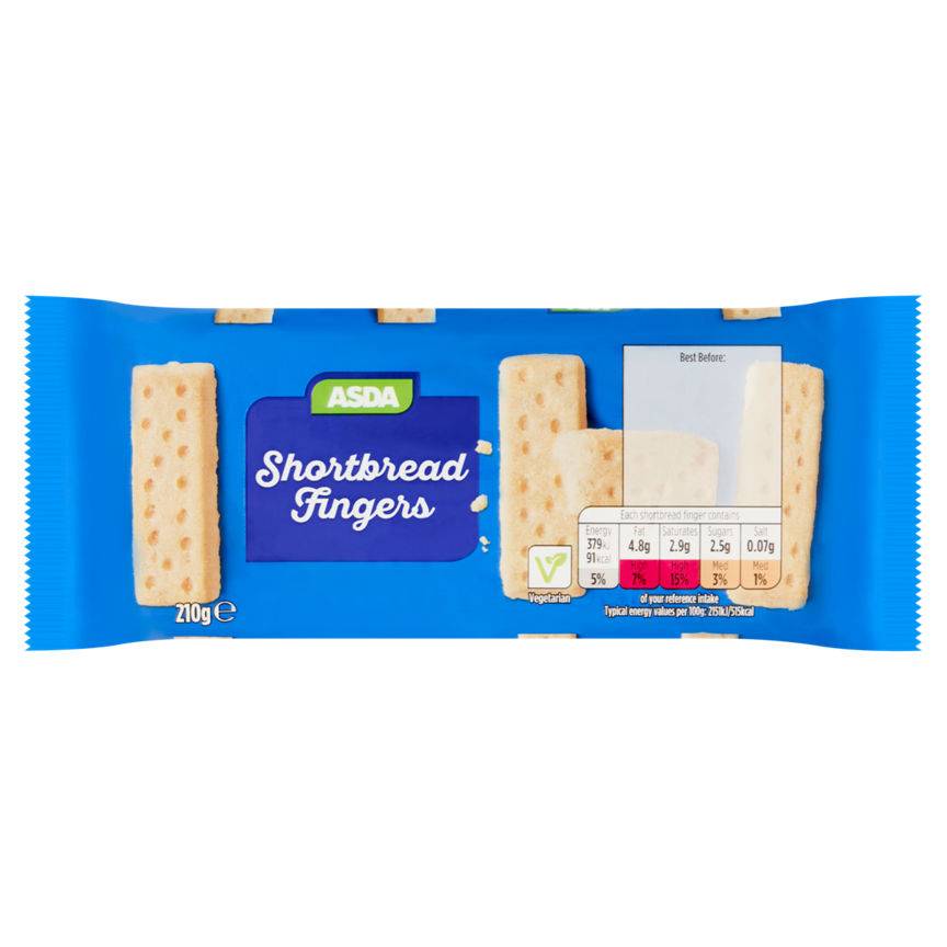 Asda Shortbread Fingers 210g