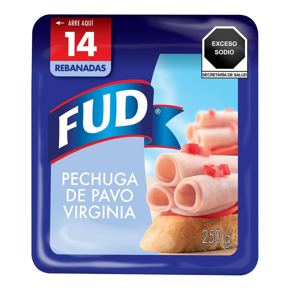 FUD · Pechuga de pavo virginia (14 un)