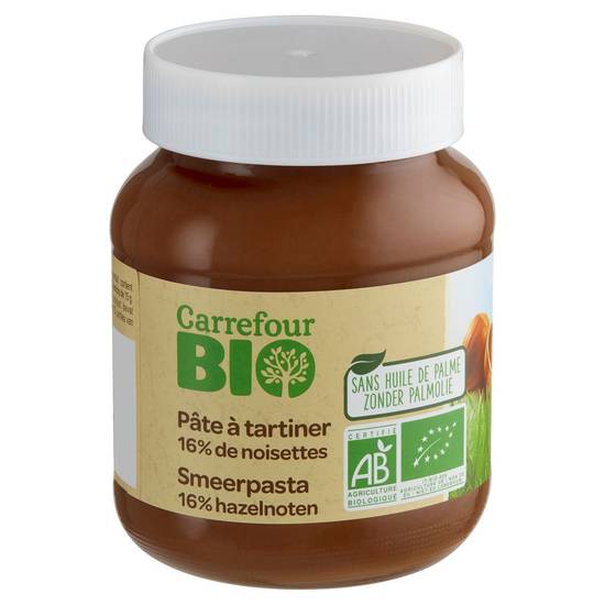 Carrefour Bio Pâte à Tartiner 16% de Noisettes 350 g