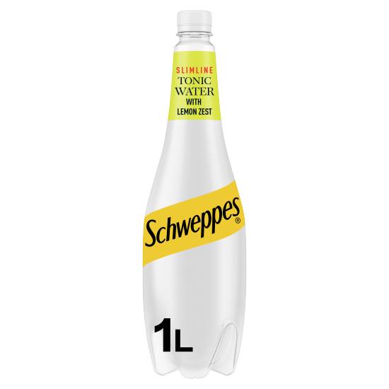 Schweppes Slimline Indian Tonic Water With Lemon Zest ( 1L )