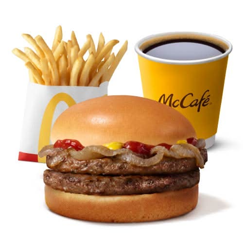 Boerie Double Small Meal with Hot Drink and Fries