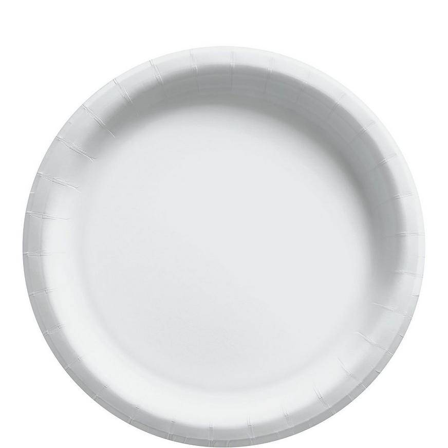 Party City Extra Sturdy Paper Lunch Plate (white)