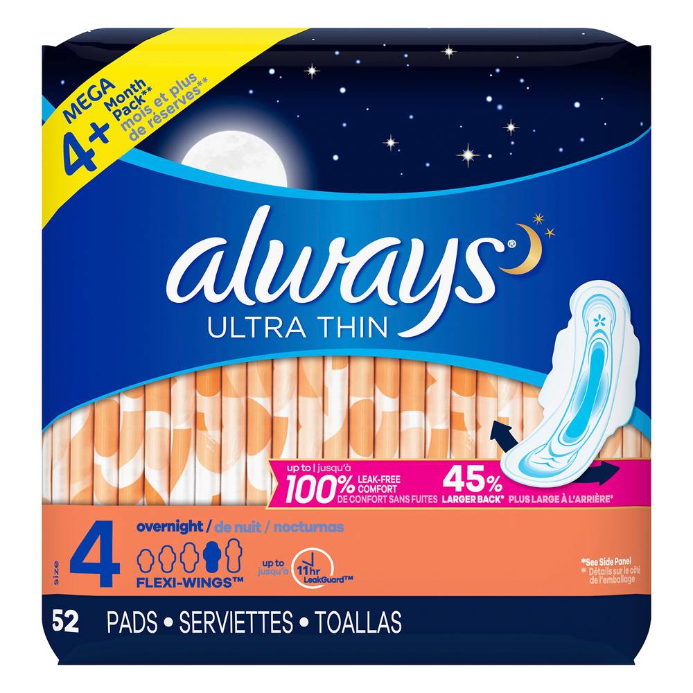 Always Overnight Flexi-Wings Ultra Thin (11.6 lbs)