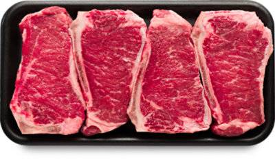 Bone-In Beef Ny Strip Steak Usda Choice Value Pack - 3.5 Lb