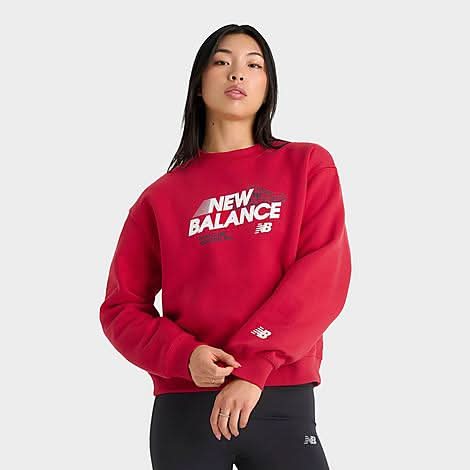 Women'S New Balance Run Club Crewneck Sweatshirt (Small)