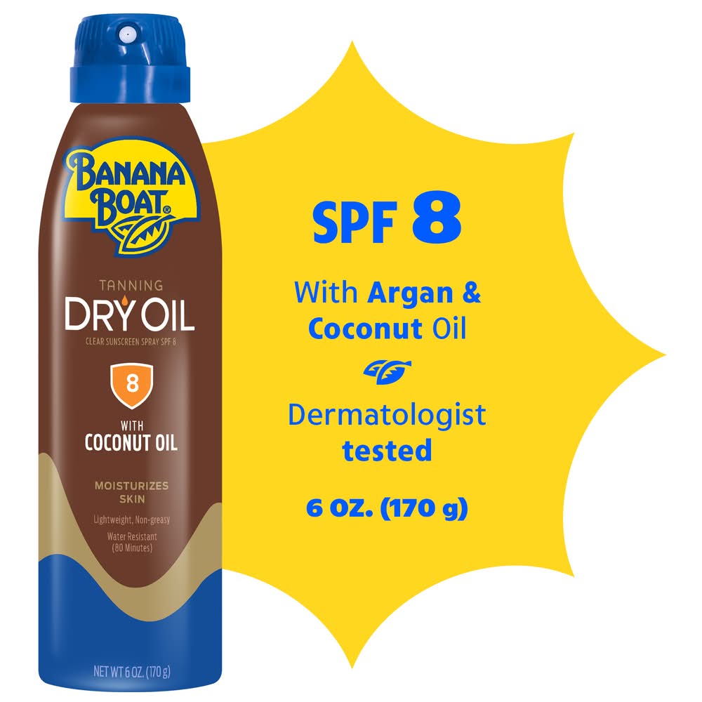 Banana Boat Tanning Dry Oil With Coconut (6 oz)